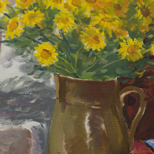 Cornflowers and Yellow Daisies (17356.4711)