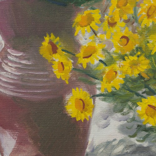 Cornflowers and Yellow Daisies (17356.4712)