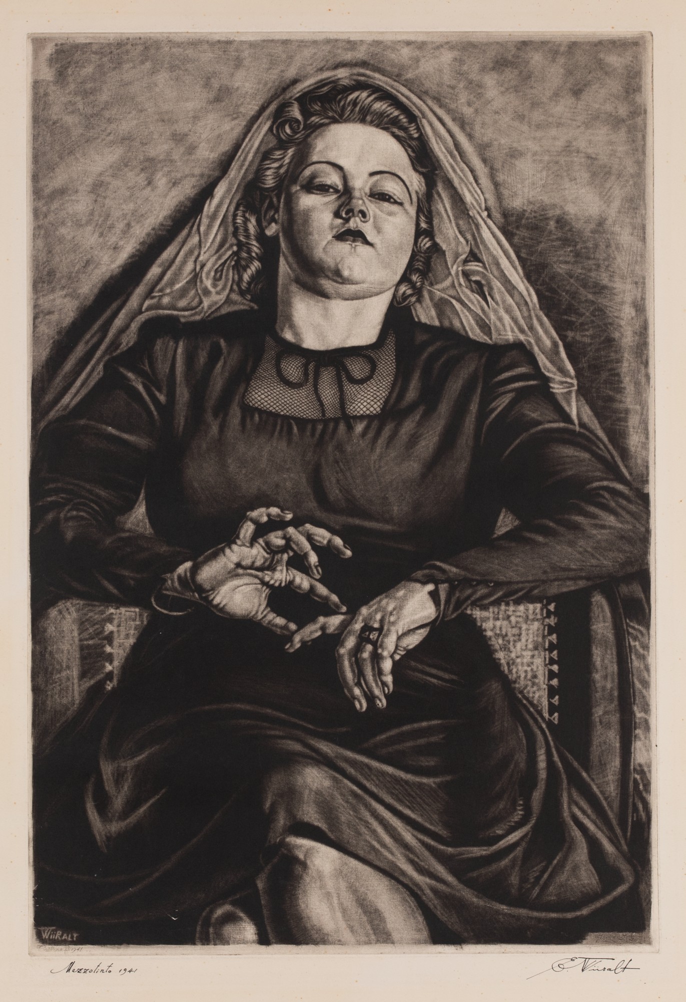 Eduard Wiiralt "Seated Lady"
