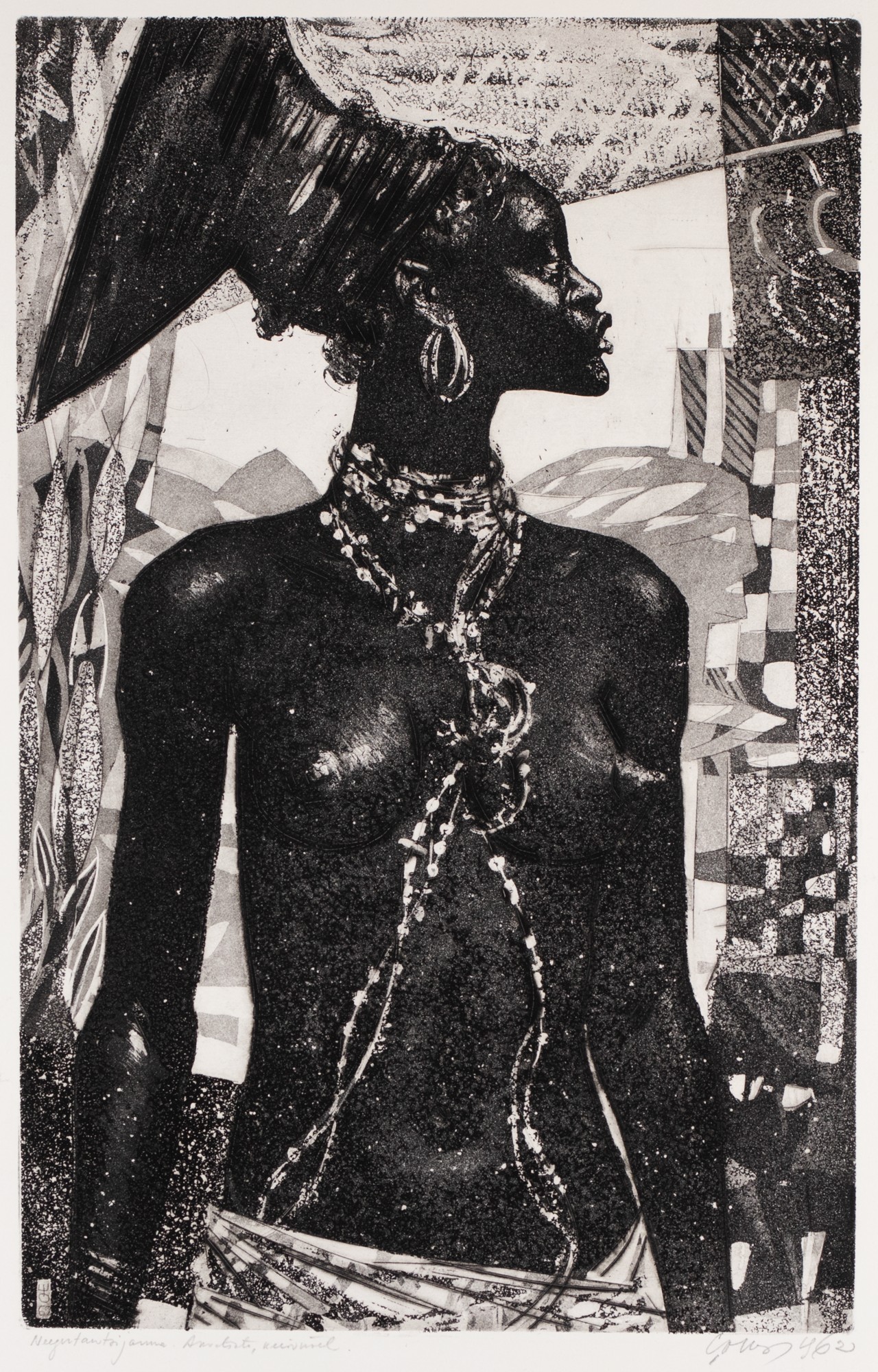 Evald Okas "Original title: Black Female Dancer"