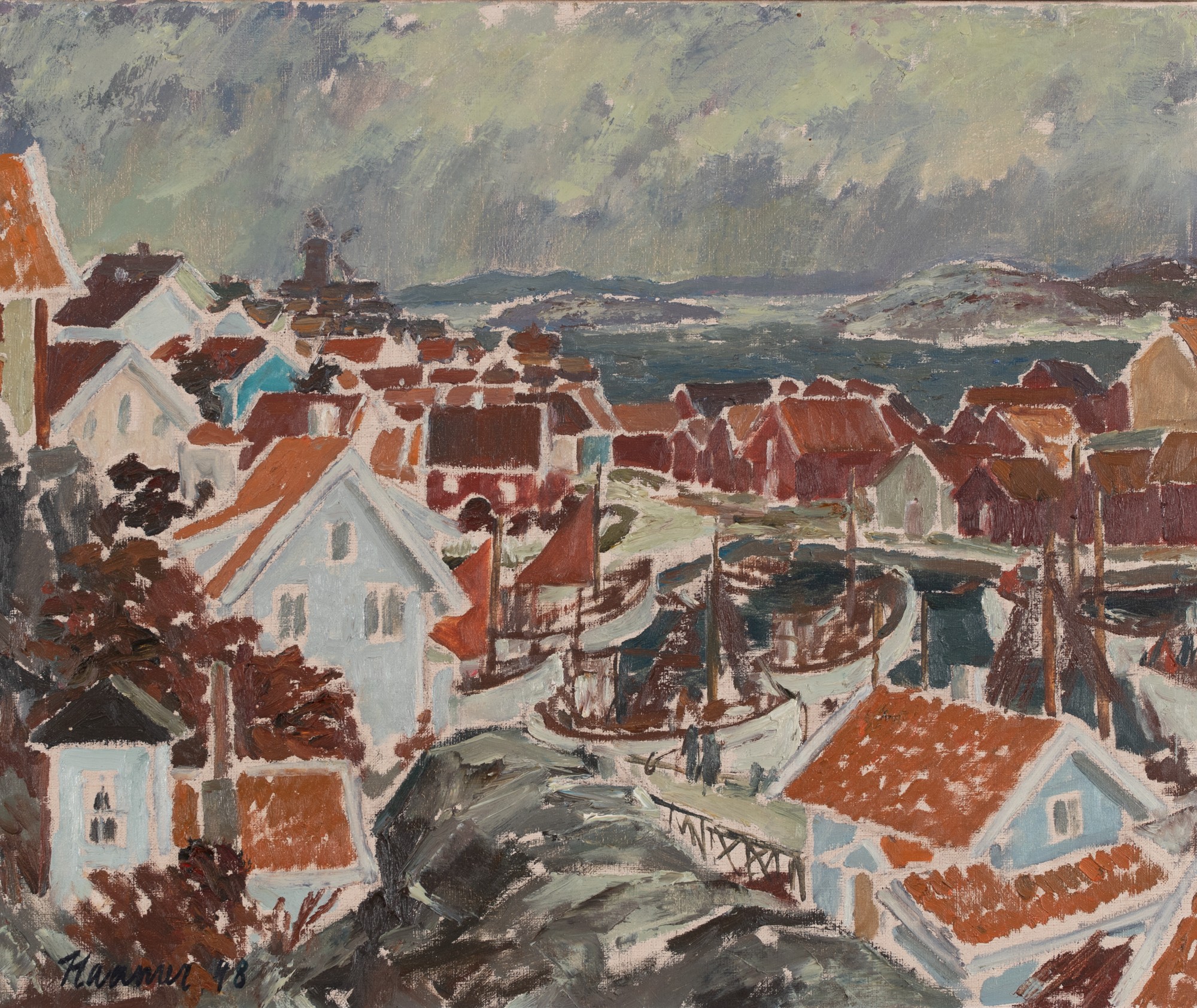 Eerik Haamer "Fishing Port in Mollösund"