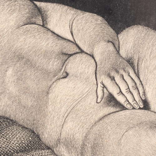 Reclining Nude on Hemp Cloth (18359.10353)