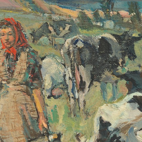 Cow Milking in the Pasture (18634.9837)