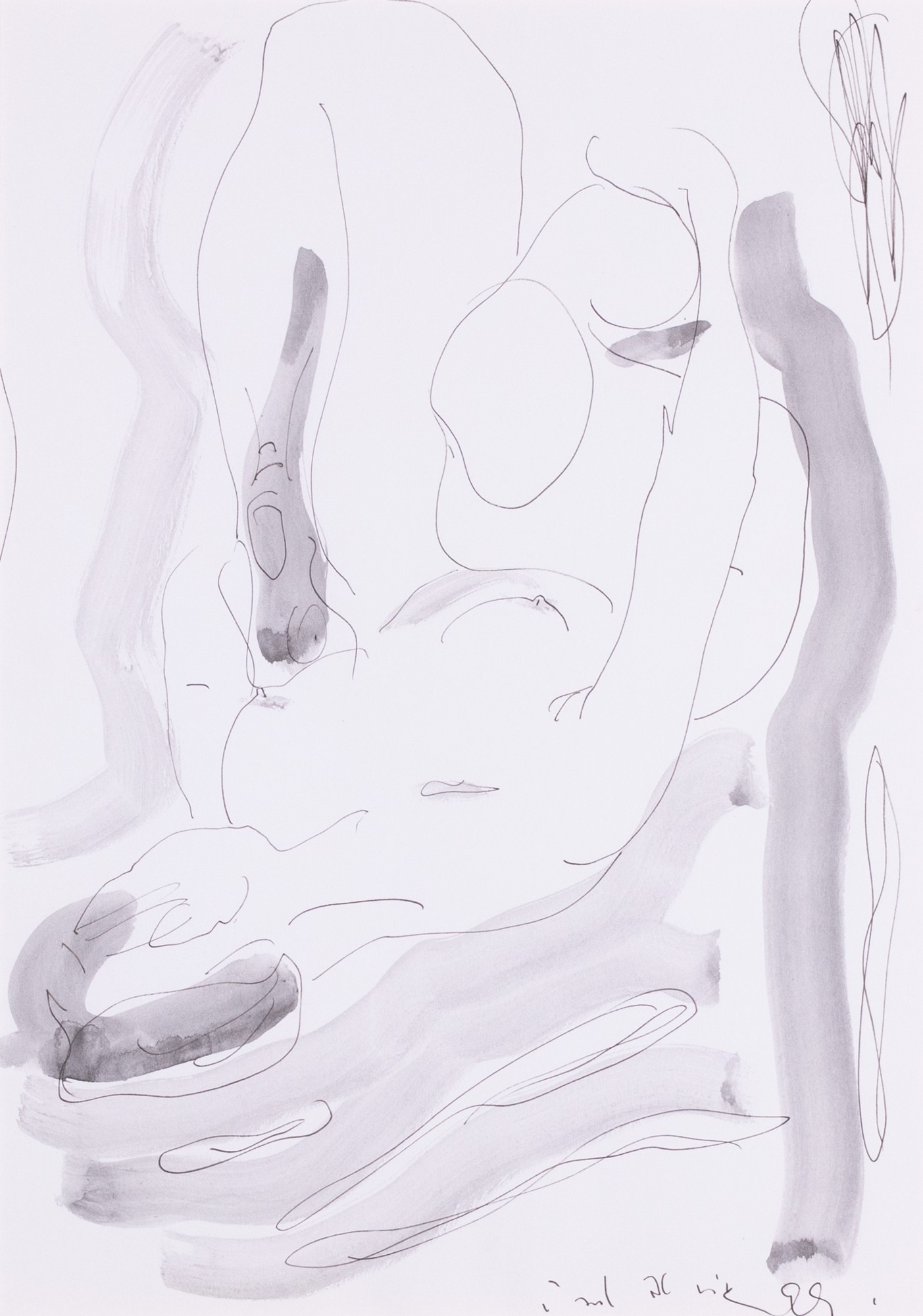 Paul Allik "Reclining Nude in Grey Light"
