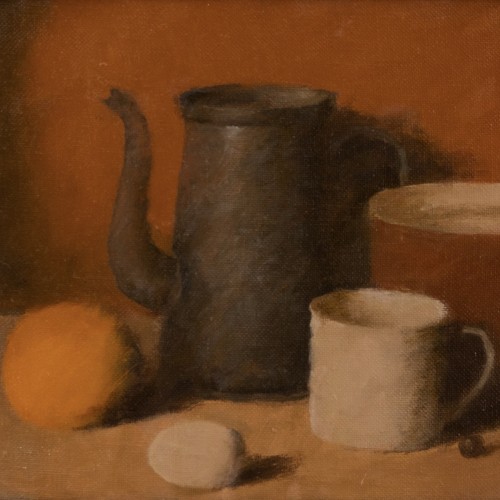 Still-Life with a Grapefruit and an Egg