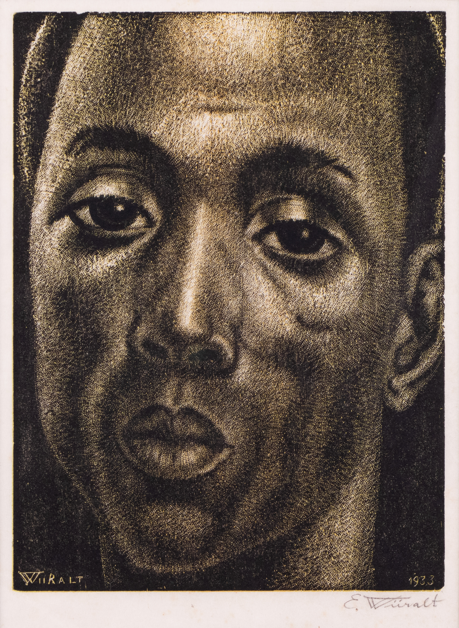 Eduard Wiiralt "Museological title: Head of a Negro"