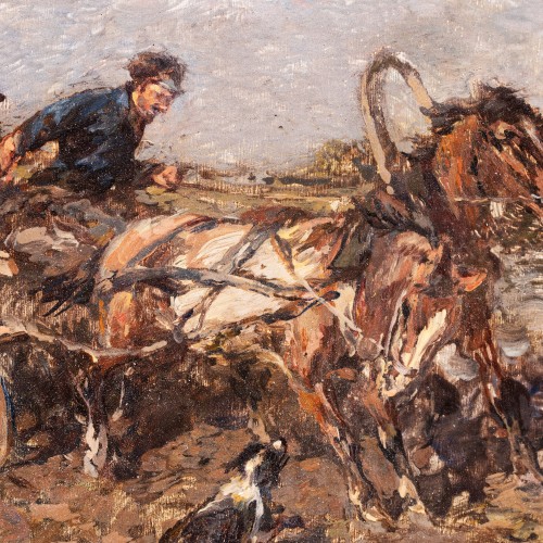 Scene with a Carriage and a Dog (19697.16155)