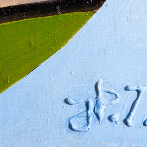 Tondo on a Blue Background (19852.17390)