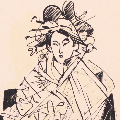 Evald Okas "Japanese Woman"