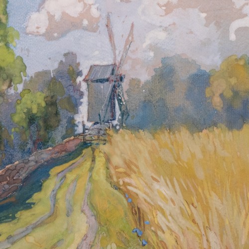 Roman Nyman "Landscape with a Windmill"