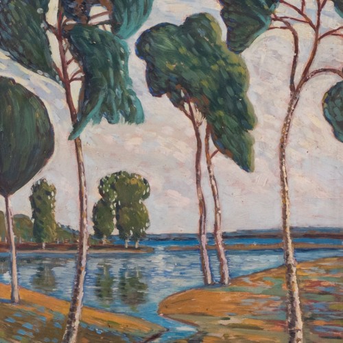 Birches on Landscape