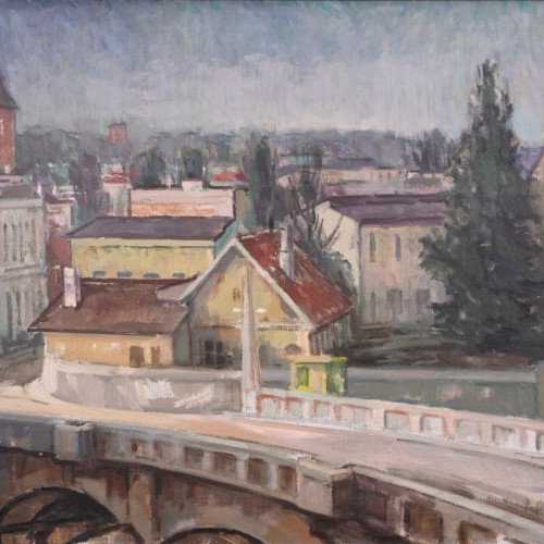 View of Tartu with the Bridge