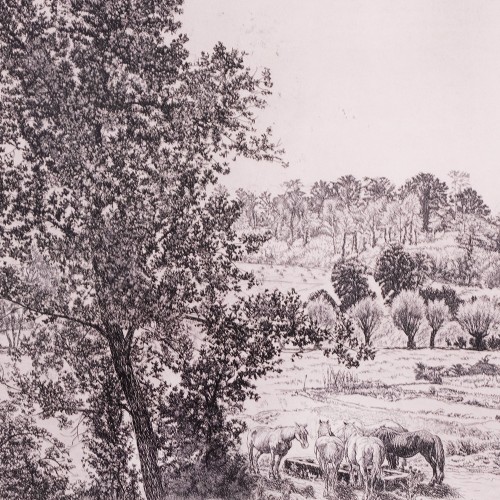 Landscape with Horses