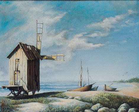 Edmond Arnold Blumenfeldt "Saaremaa rand tuulikuga"