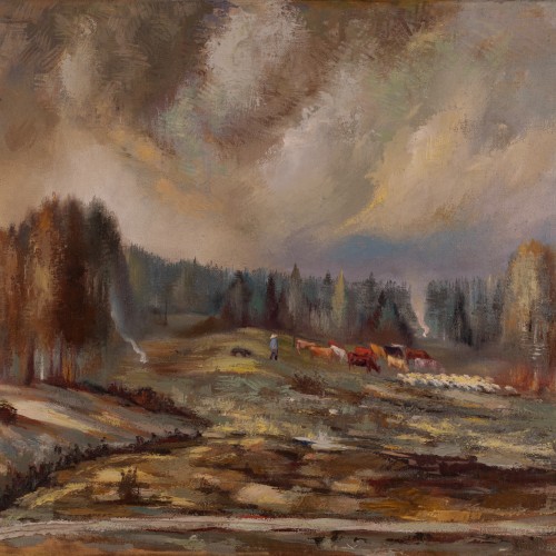 Juhan Püttsepp "Landscape With Herd"