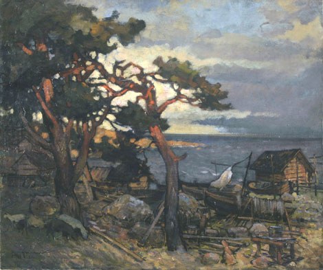 Roman Nyman "Rannaküla vaade"