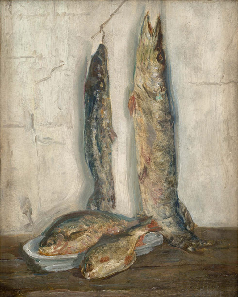 Julius Klever "Natüürmort kaladega"