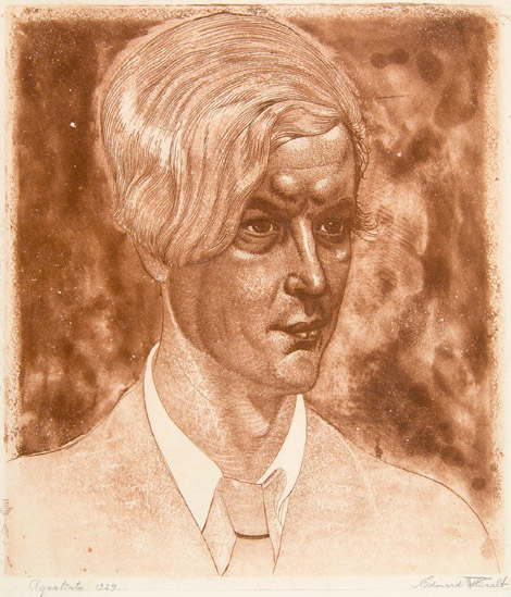 Eduard Wiiralt "L. Petrov-Grünbergi portree"